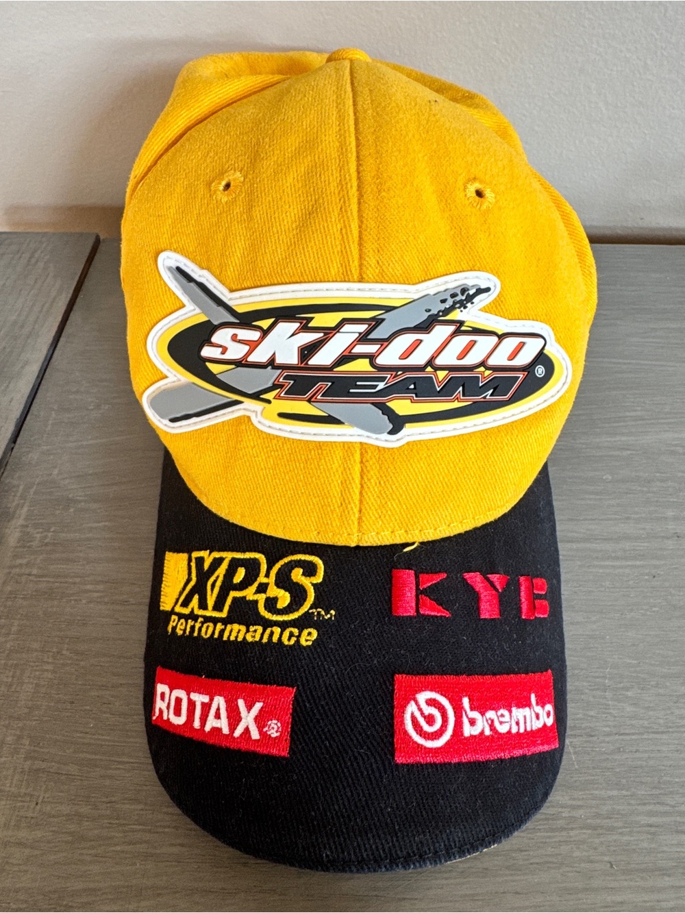 Ski-Doo Bombardier Motorsports Racing Fitted Cap Men’s Yellow Size S/M